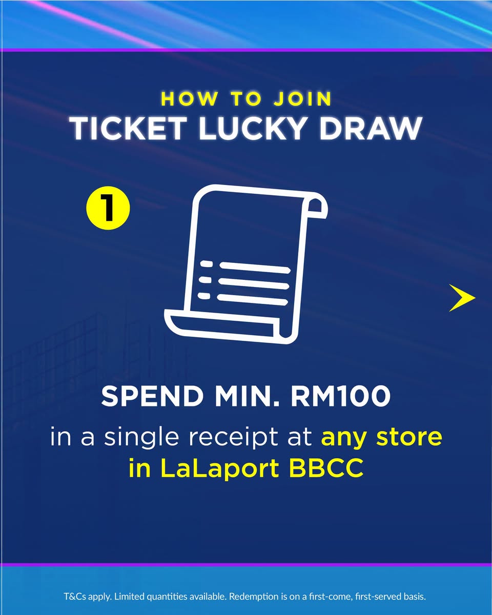 LaLaport BBCC ticket lucky draw participation details