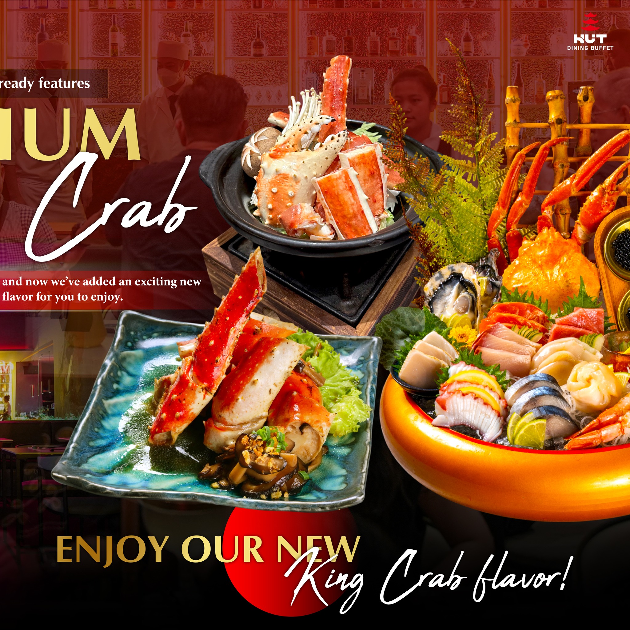Hut Dining Buffet King Crab Experience