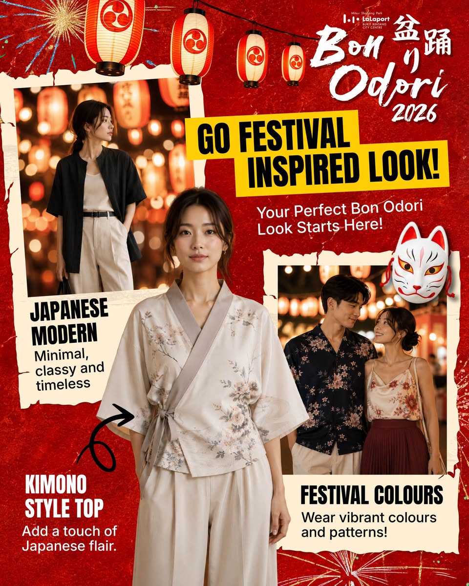 Festival inspired fashion for Bon Odori 2026