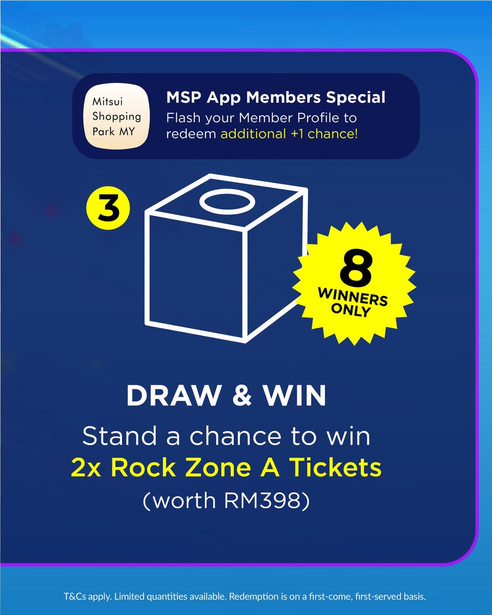 MSP App members receive additional lucky draw chance at LaLaport BBCC