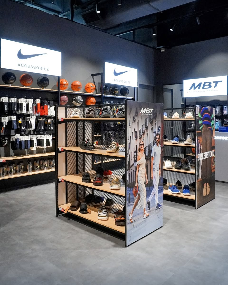 Rows of comfortable shoes neatly displayed at Comfort Sole