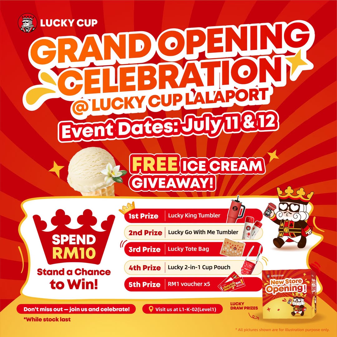 Lucky Cup Grand Opening at LaLaport BBCC