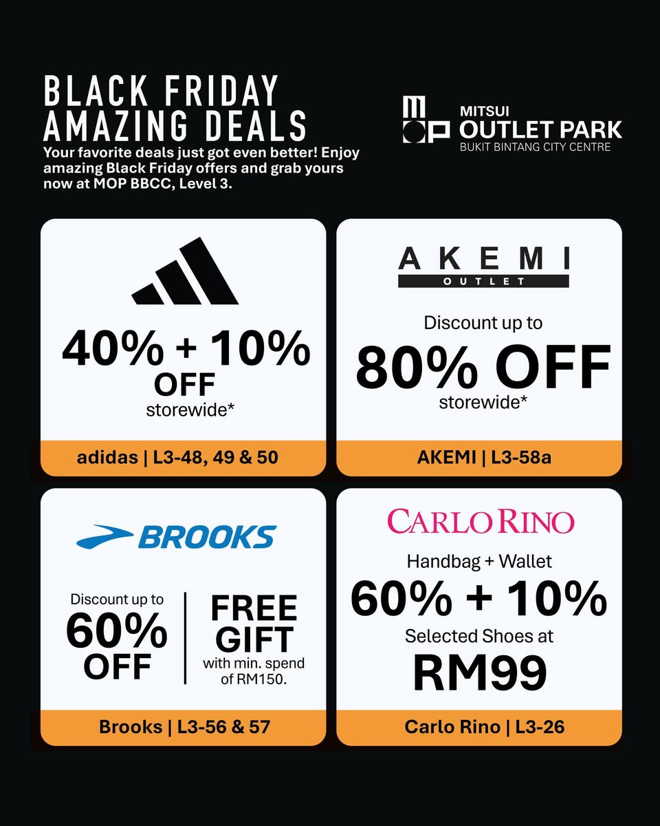 LaLaport BBCC Black Friday Late Night Sale promotional banner