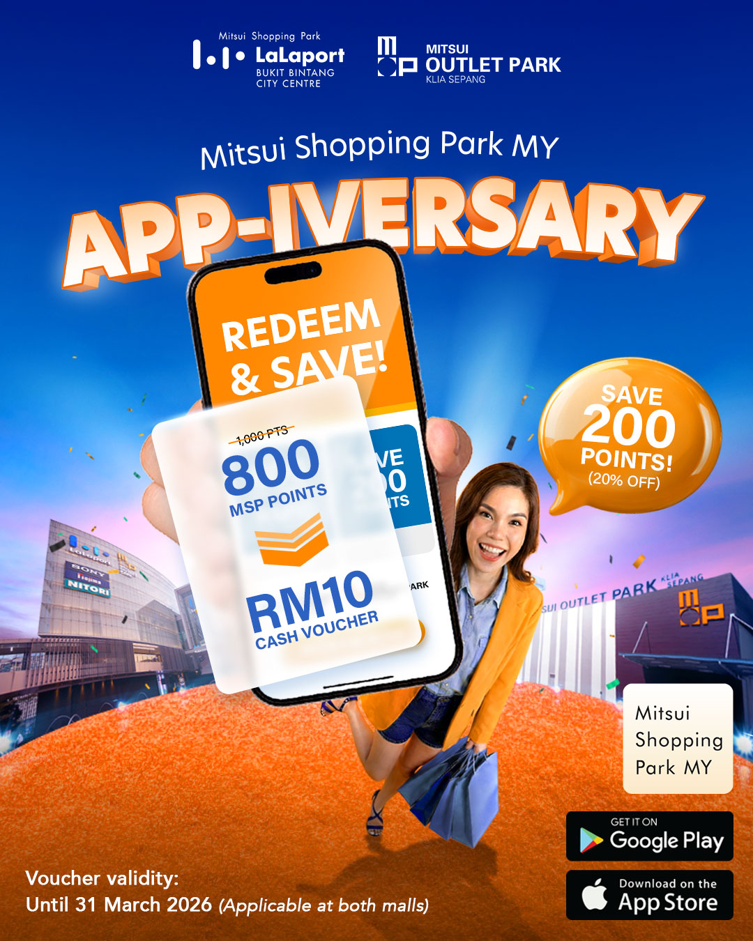 Mitsui Shopping Park 3rd Anniversary Celebration