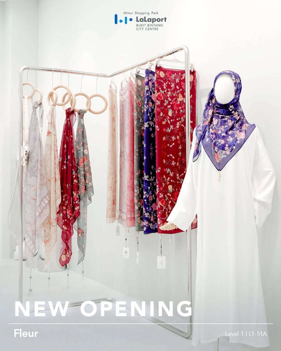 A variety of colorful shawls and scarves at the new Fleur boutique