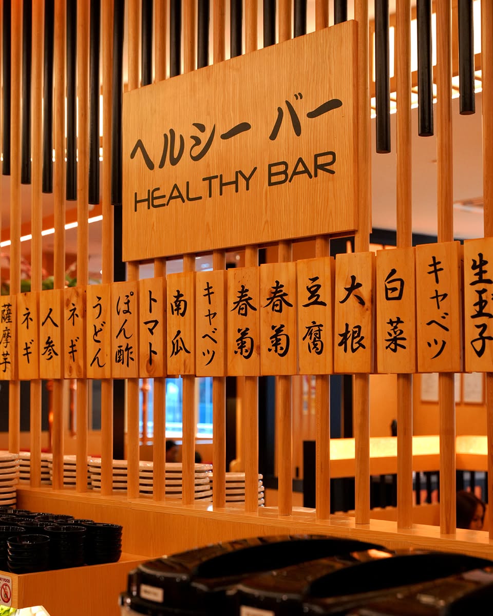 Suki-Ya's vibrant vegetable bar