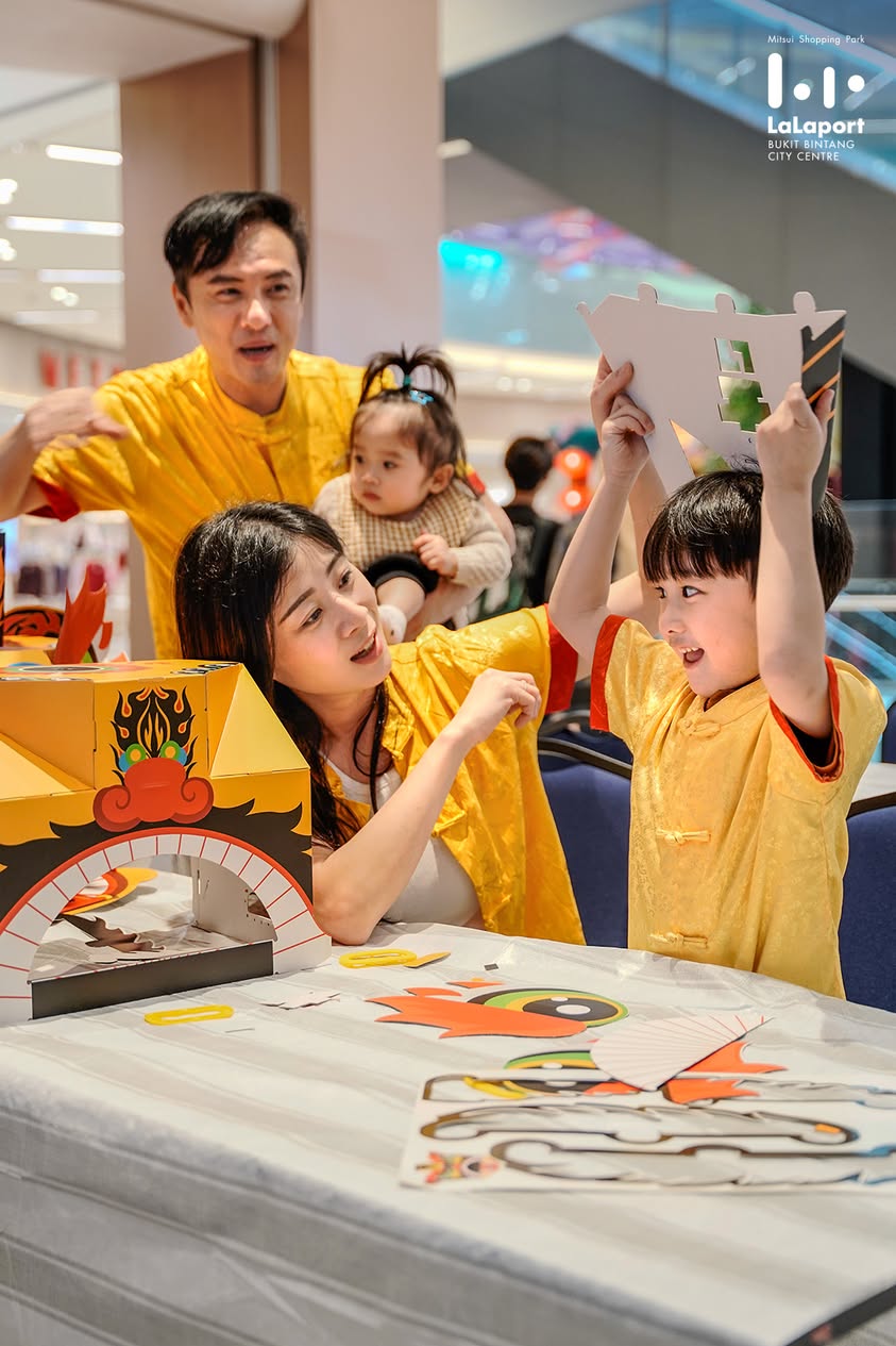 Festive Chinese New Year decorations at LaLaport BBCC