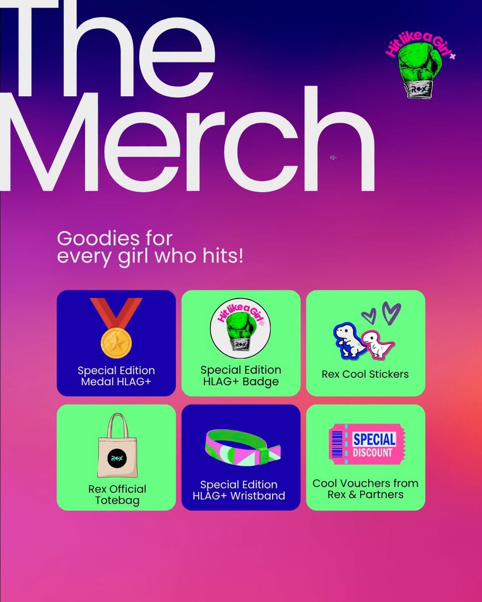 Hit Like A Girl+ merchandise items