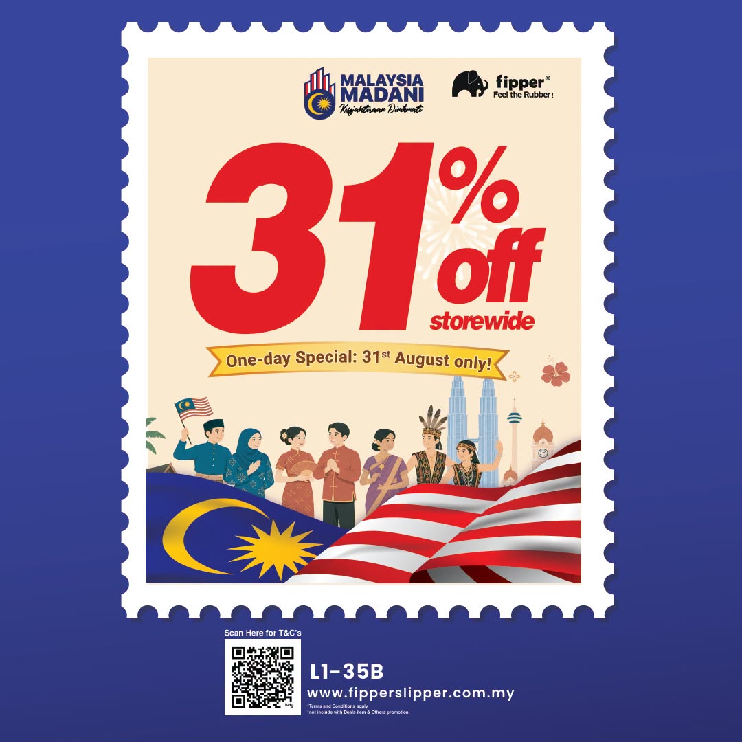 Fipper Merdeka One-Day Sale 31% off storewide