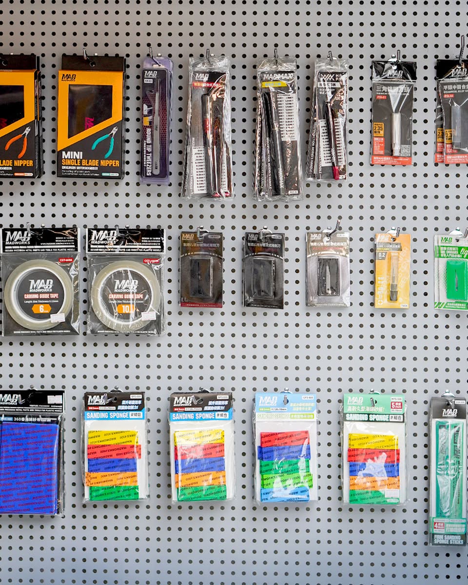 Close-up of Bandai merchandise available at KOBO 7