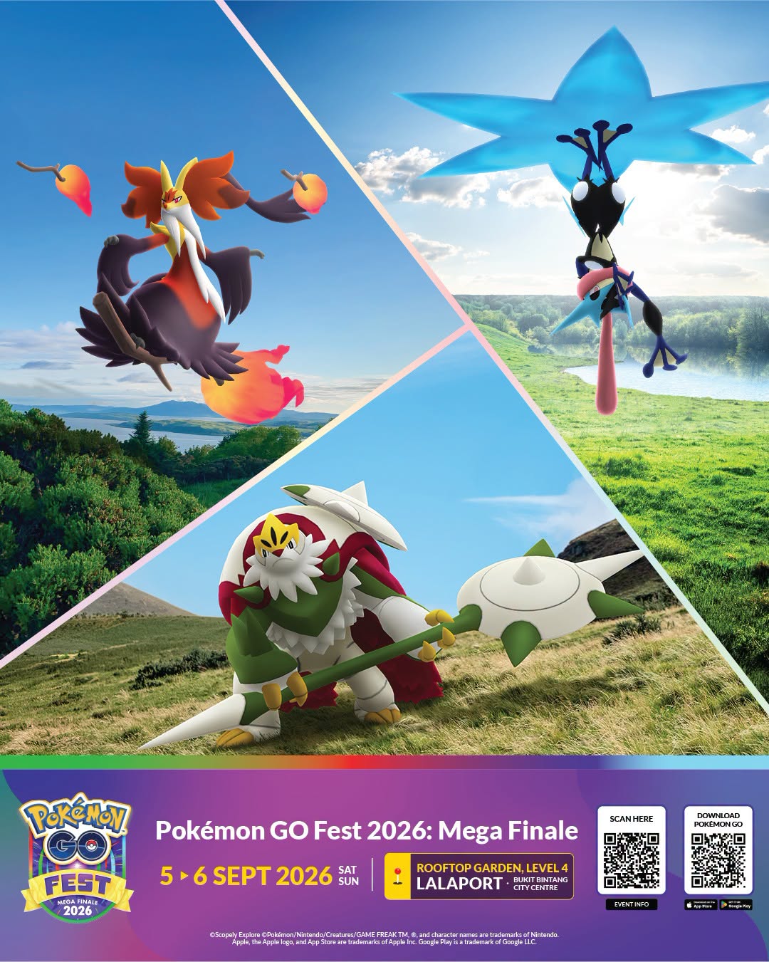 Pokemon GO Fest 2026 Mega Finale promotional poster