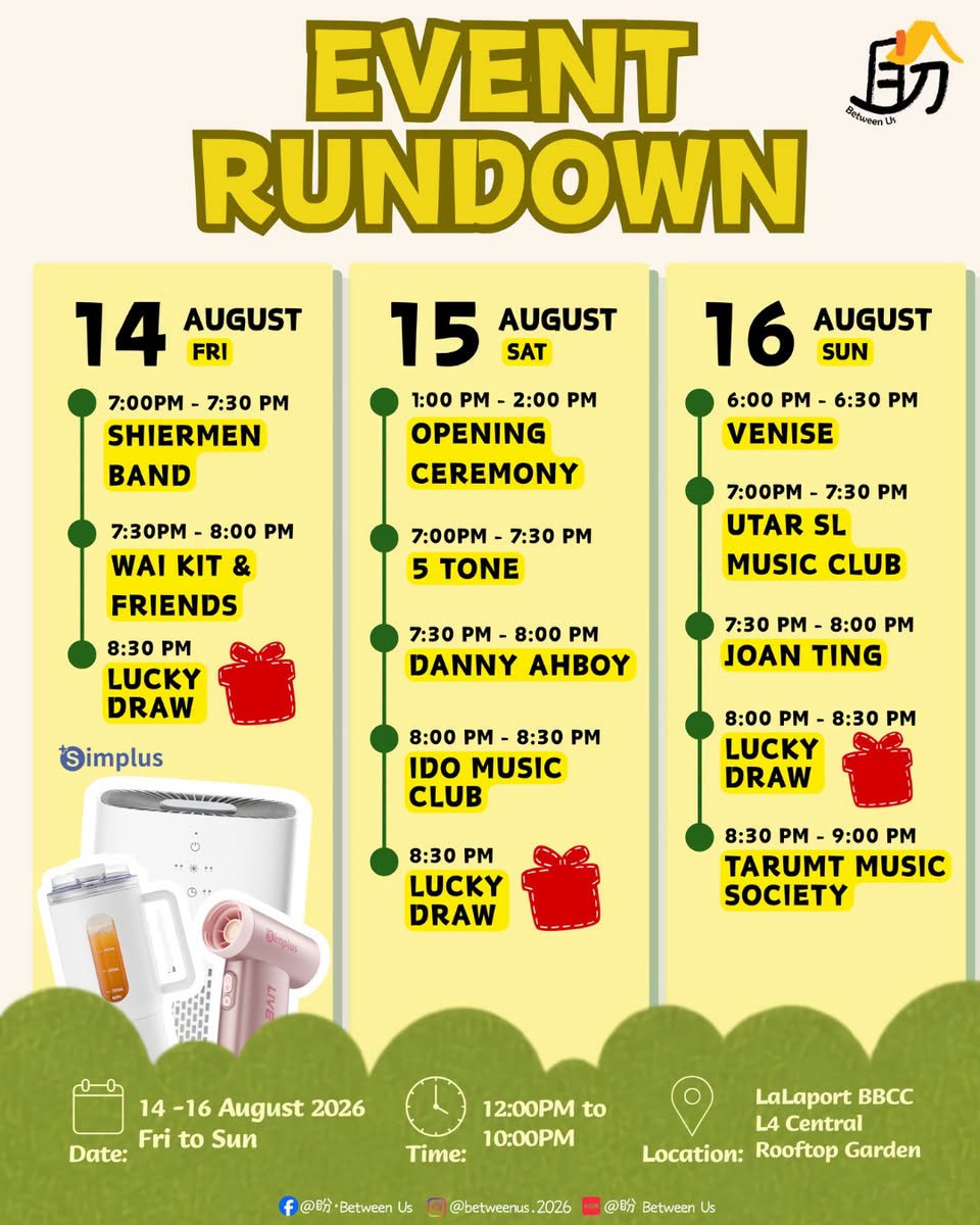 Simplus products and event activities at Between Us Family Market