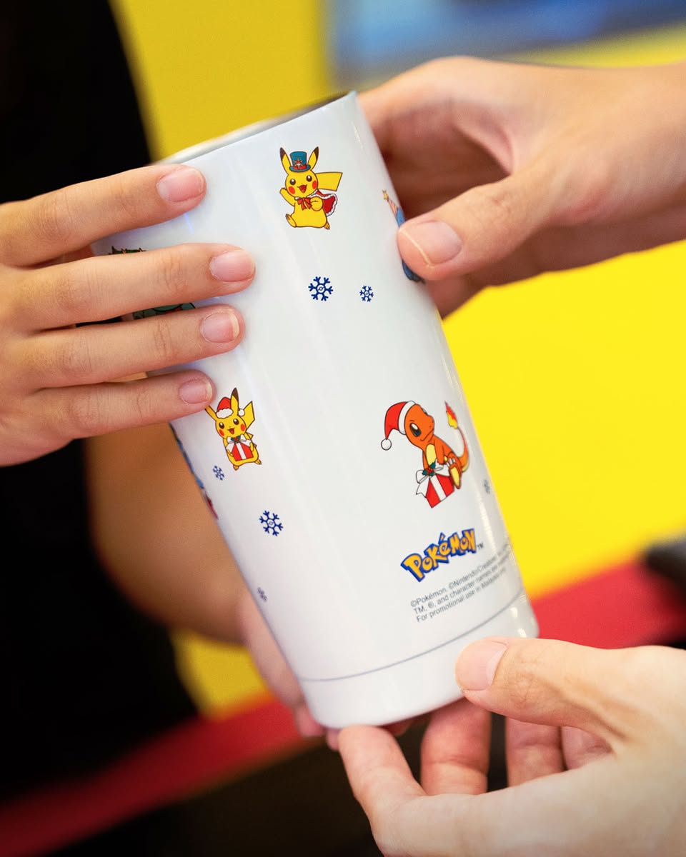 Pokémon themed decorations and lighting