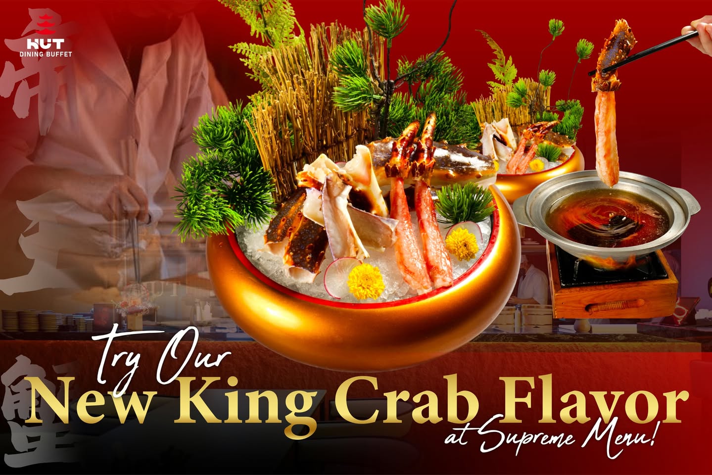 Hut Dining Buffet King Crab Experience