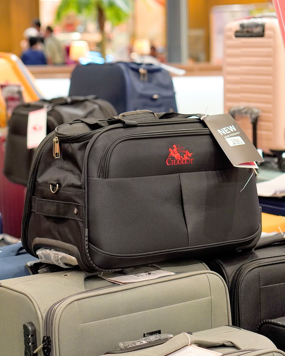 Travel essentials at the pop-up event