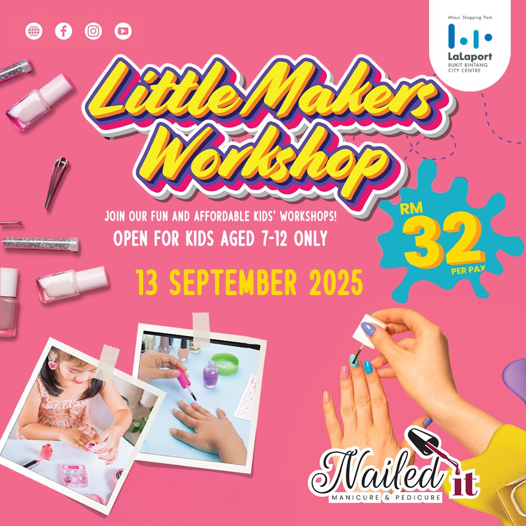 A group of happy children showcasing their newly designed fingernails at a workshop.