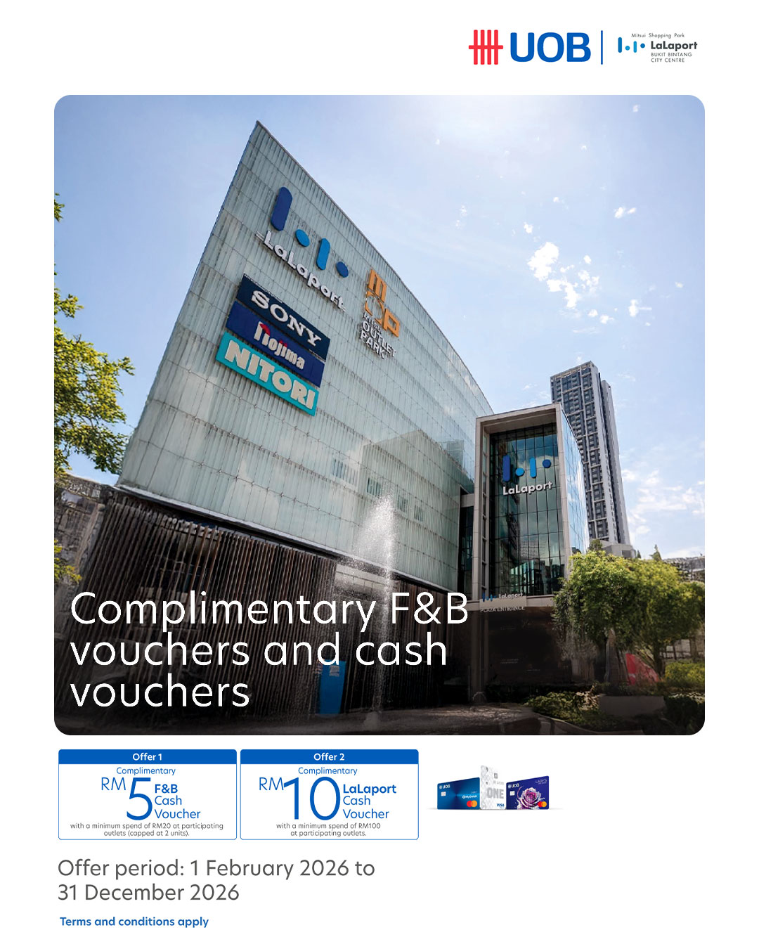 UOB Card Privileges at LaLaport BBCC