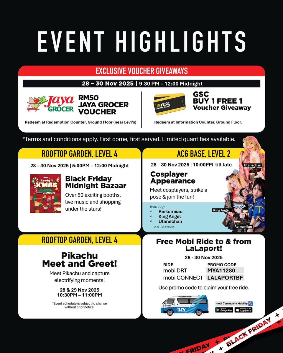 Shoppers enjoying the late night shopping experience at LaLaport BBCC