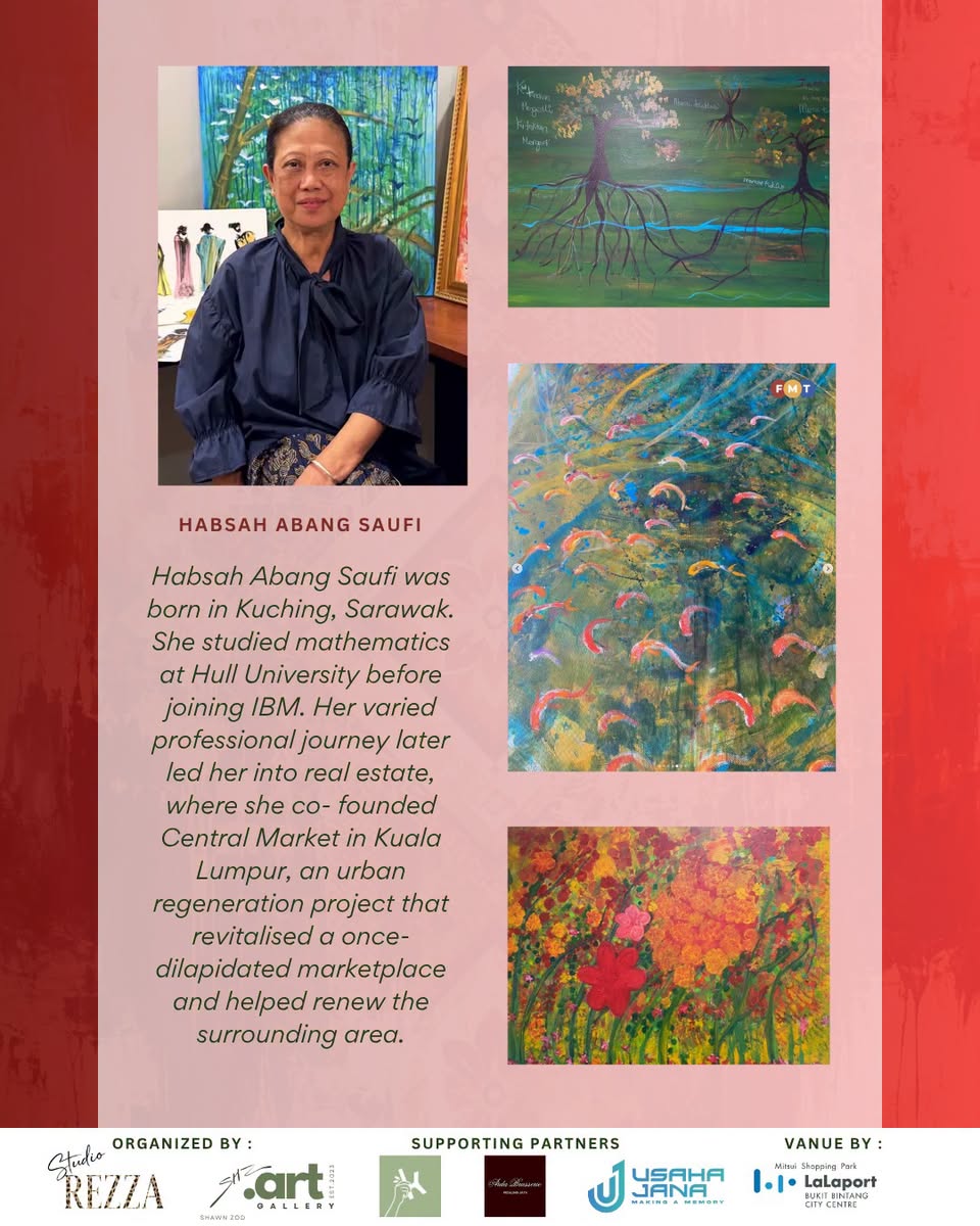 Habsah Abang Saufi paintings at The Heritage Collection
