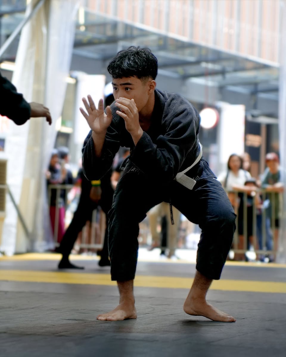 Brazilian Jiu-Jitsu demonstration in progress