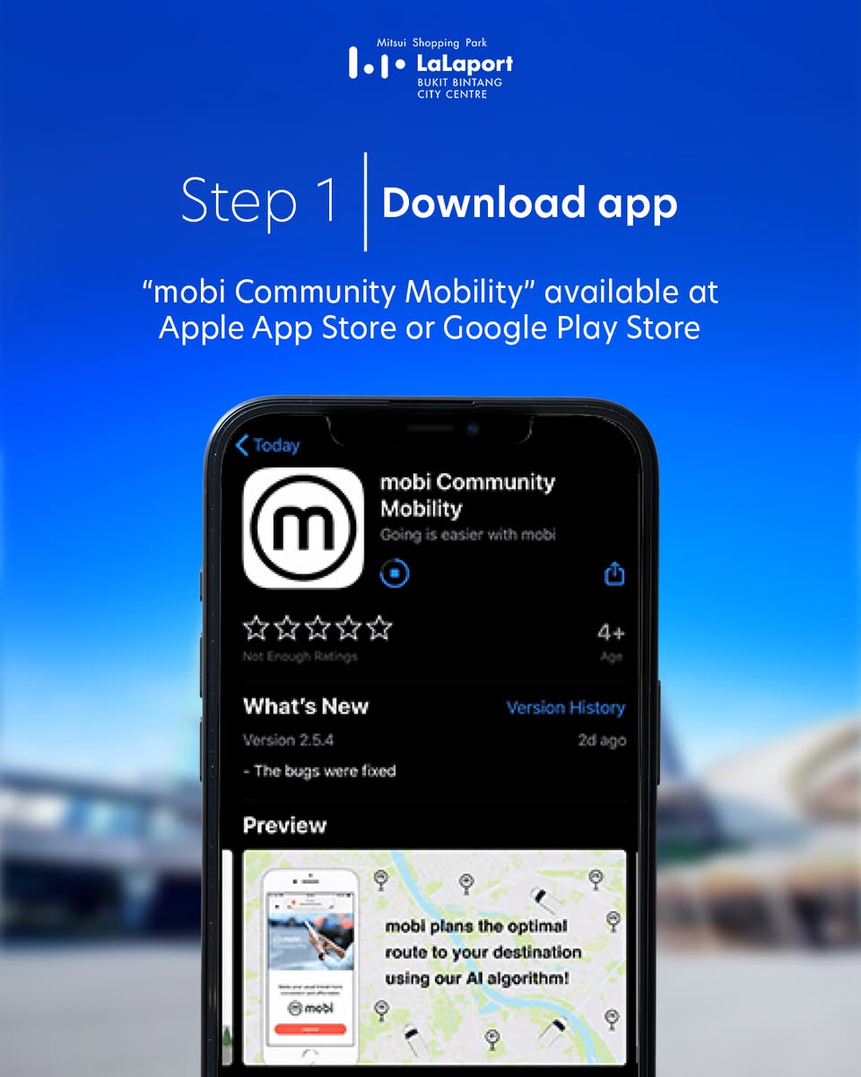 Promotional image for mobi's LaLaport BBCC service