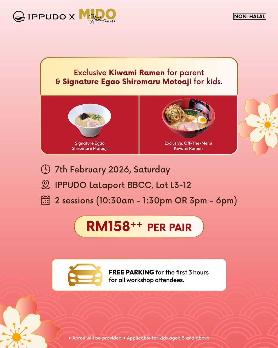 A Choy San clay figurine holding a bowl of IPPUDO ramen