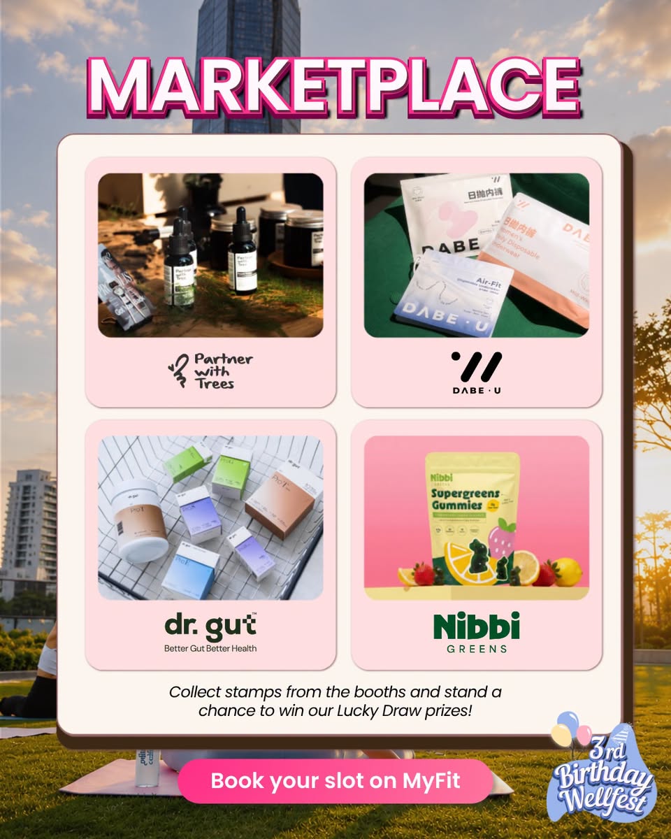 Wellfest marketplace vendors and lucky draw prizes