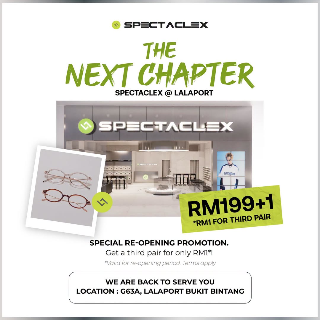 SpectacleX at LaLaport BBCC reopening promotion