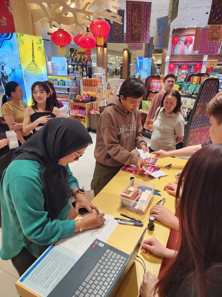 Redemption counter located on the ground floor