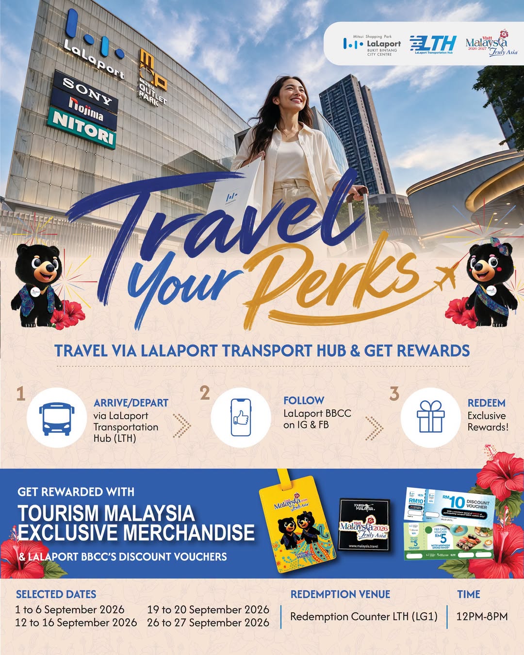 Travel Your Perks redemption campaign at LaLaport BBCC