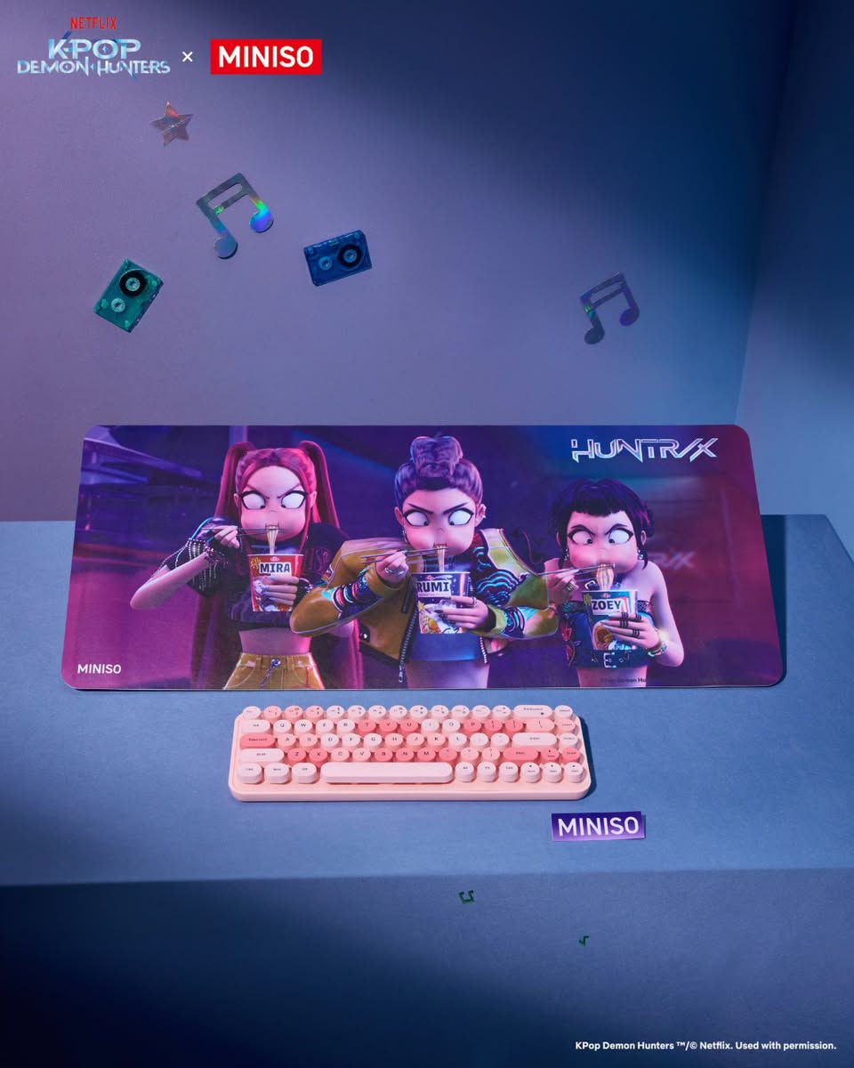KPop Demon Hunters keyboard at MINISO