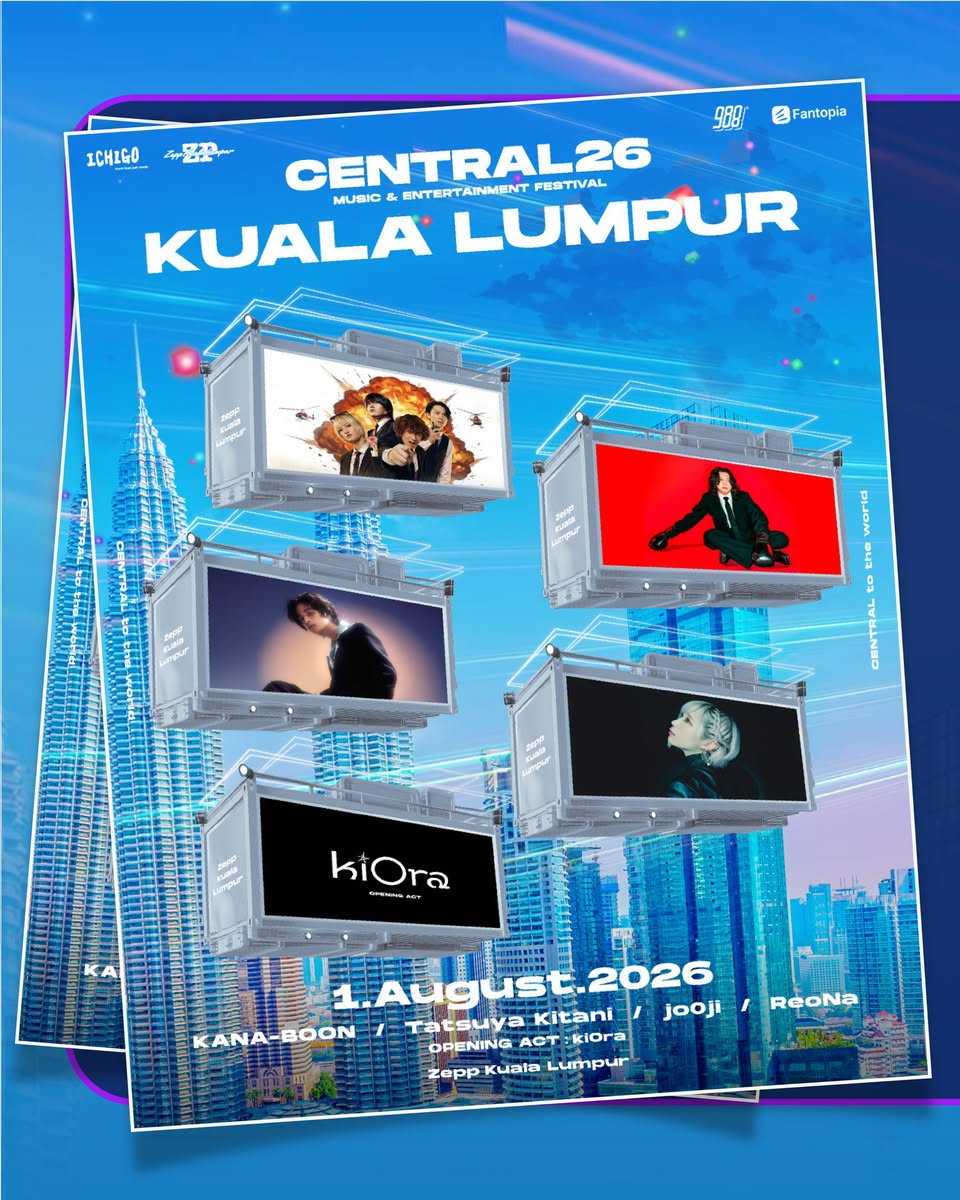 CENTRAL26 Music and Entertainment Festival lineup at Zepp Kuala Lumpur