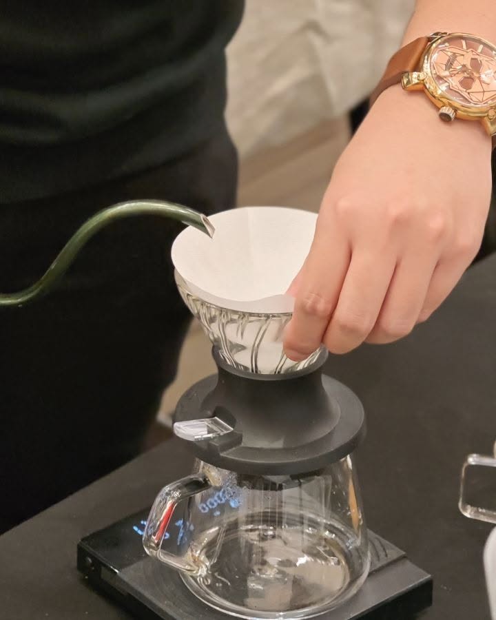 Pour-over coffee setups with TIME MORE equipment at LaLaport Coffee Festival