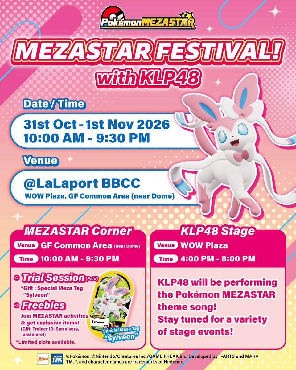Pokémon MEZASTAR FEST with KLP48 at LaLaport BBCC