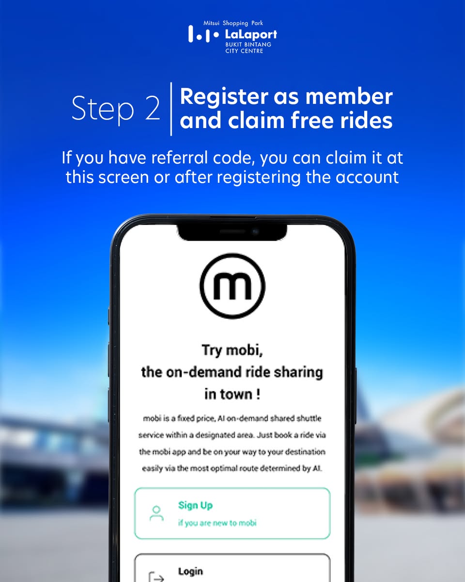 Promotional image for mobi's LaLaport BBCC service