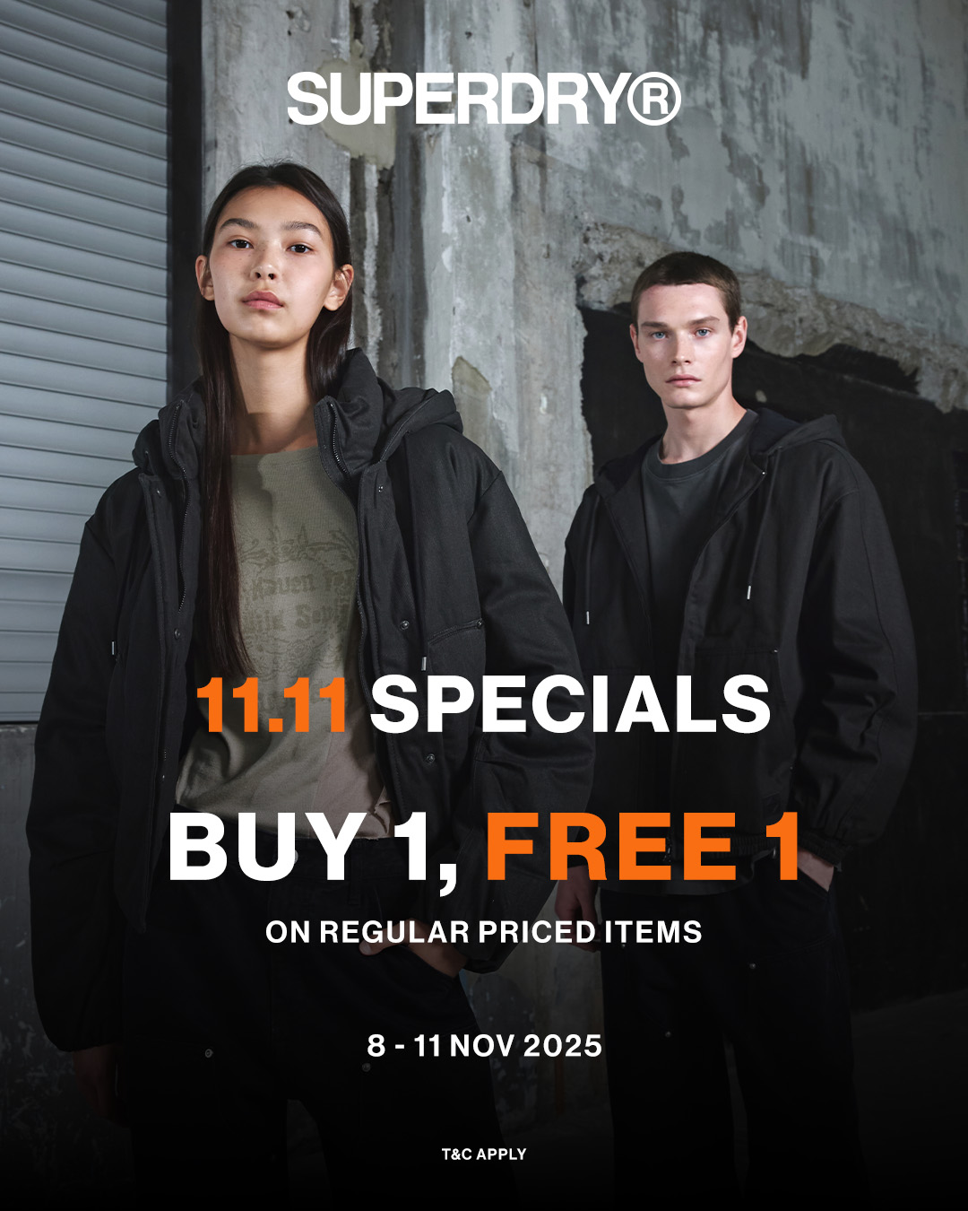 Superdry 11.11 Sale Promotional Offer
