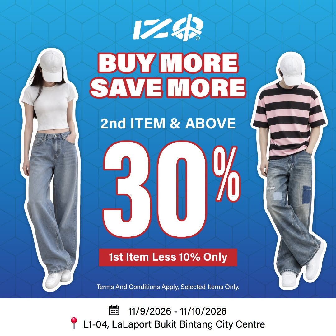 IZO Buy More Save More promotion at LaLaport BBCC