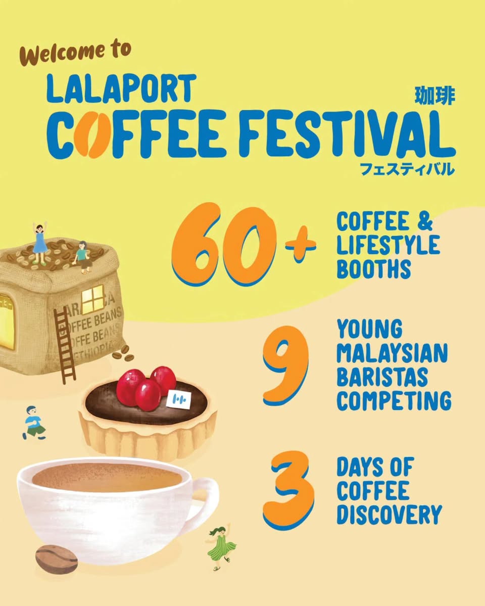 LaLaport Coffee Festival booth and barista details