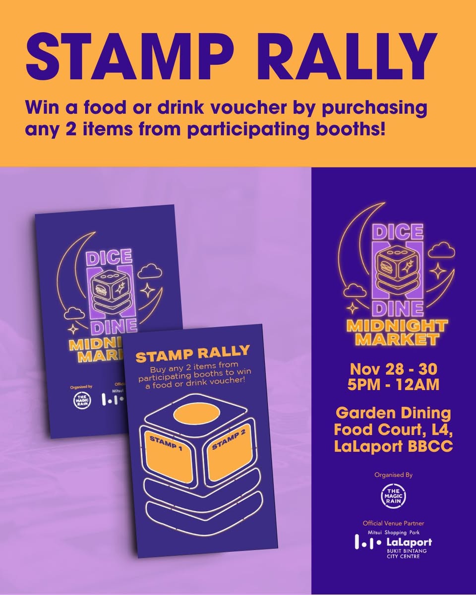 Promotional image for Dice N Dine Midnight Market