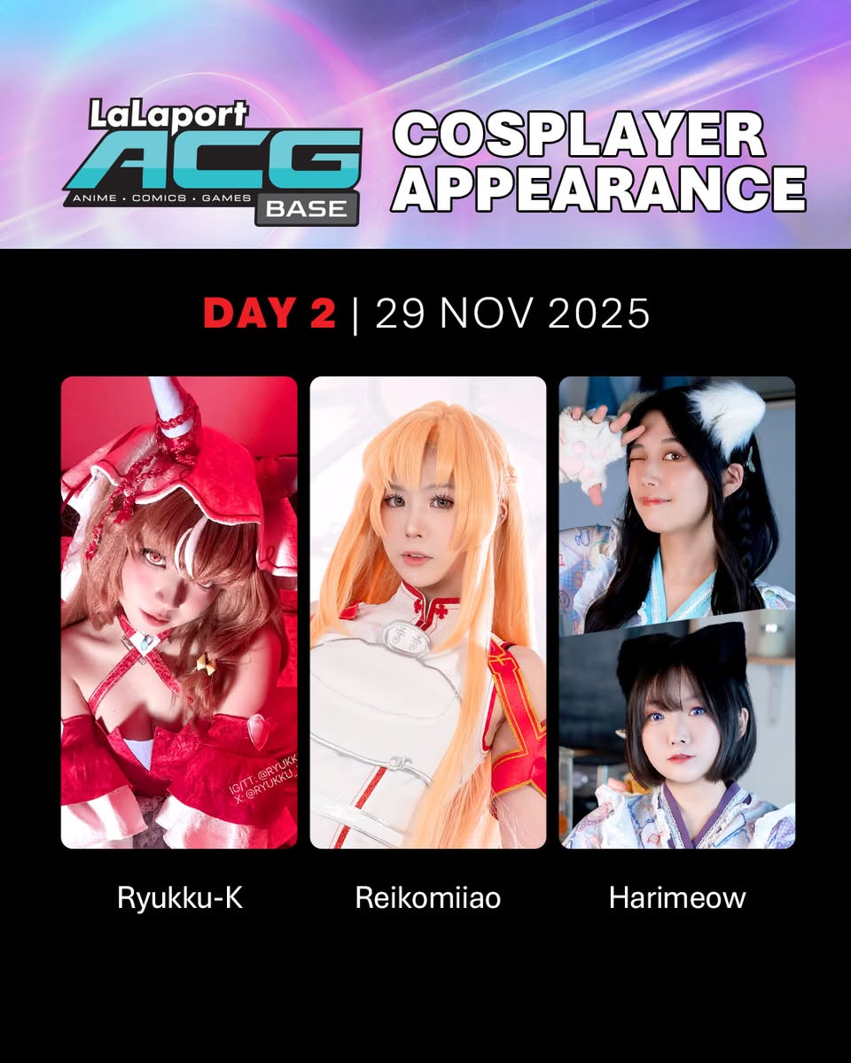 Group of talented cosplayers gathered at the Black Friday weekend