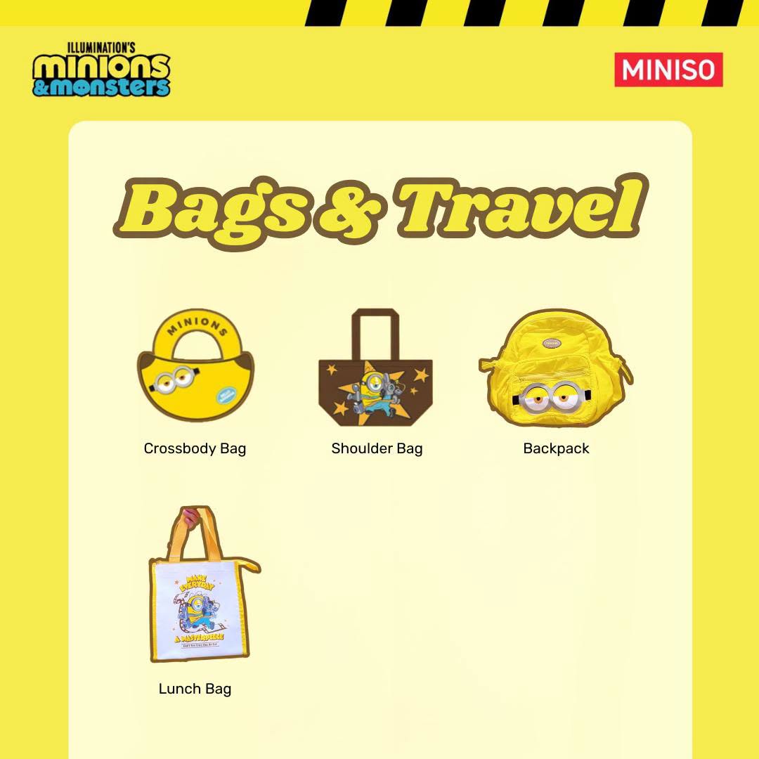 MINISO Minions bags and travel