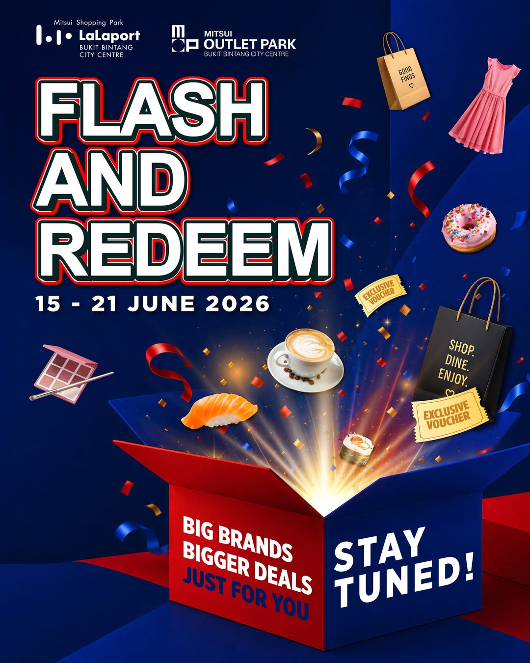 LaLaport BBCC Flash and Redeem voucher promotion June 2026