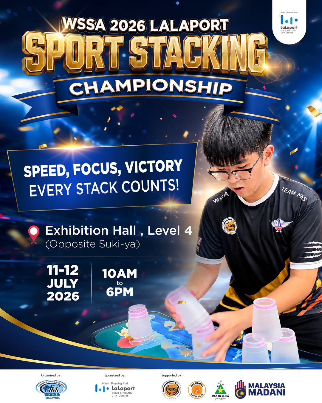 WSSA 2026 LaLaport Sport Stacking Championship poster