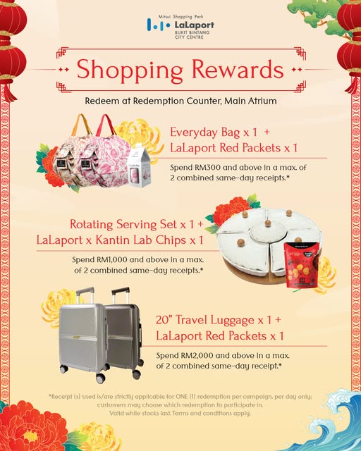 Display of mystery cash vouchers and rewards