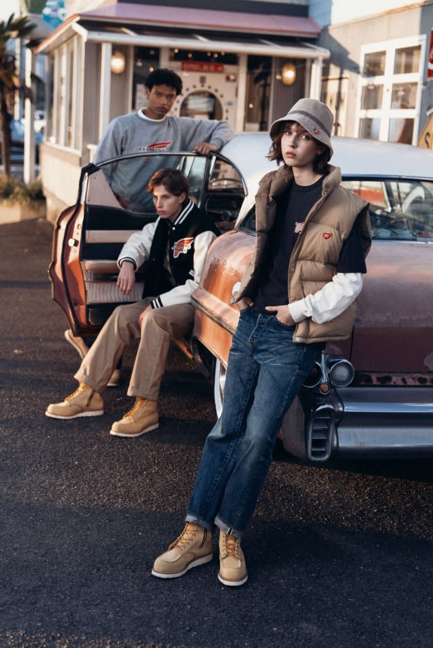 HUMAN MADE x Red Wing varsity jacket and apparel