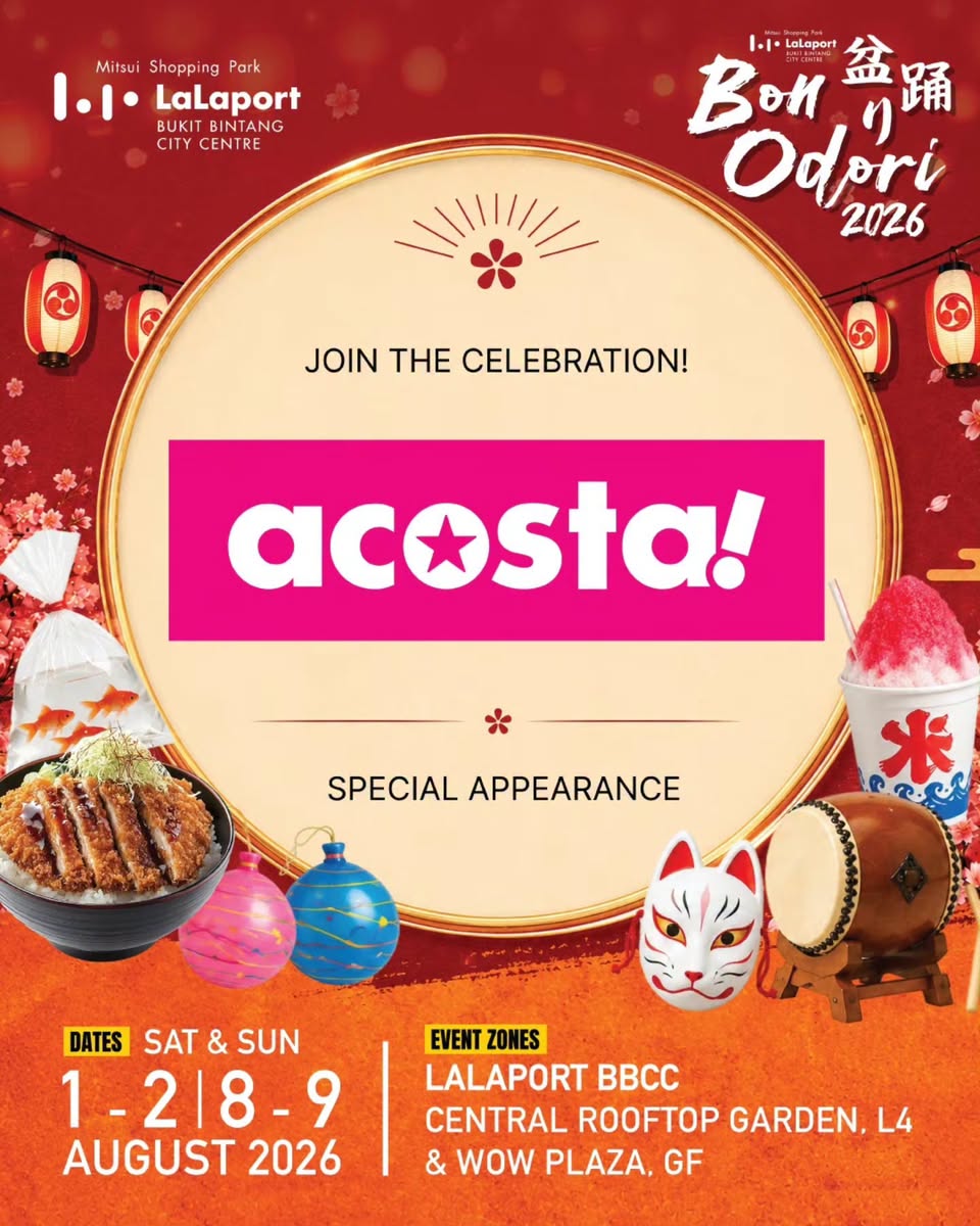 acosta! Bon Odori 2026 at LaLaport BBCC promotional poster