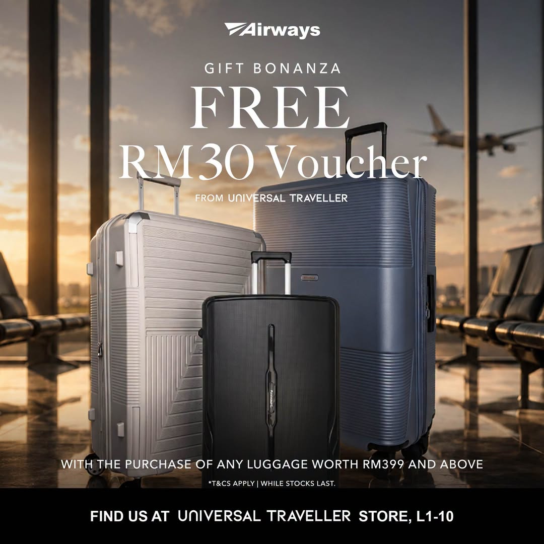 Universal Traveller luggage promotion at LaLaport BBCC