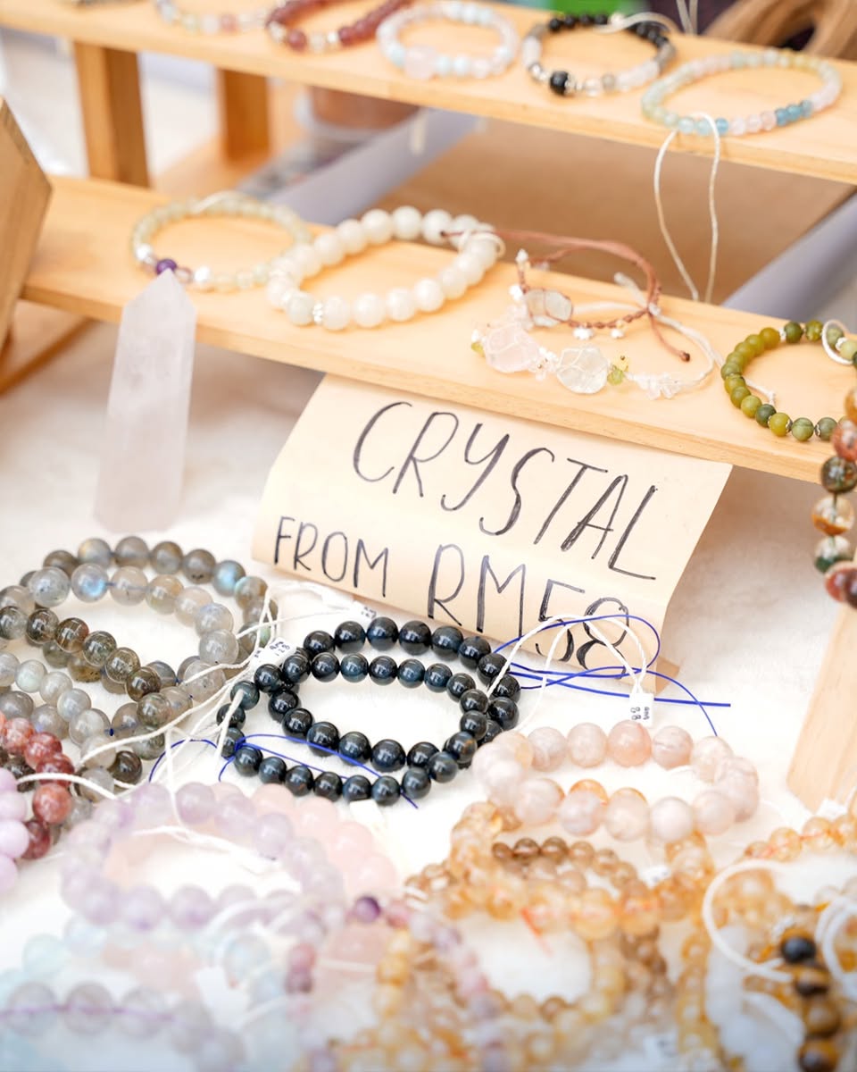 Lanterns illuminating the Central Rooftop Garden during the Singles' Market