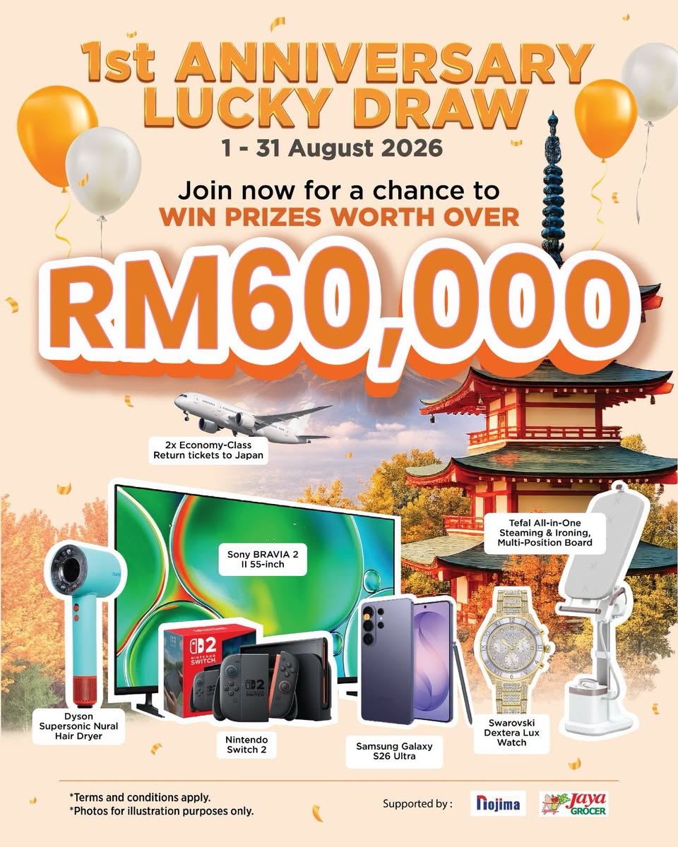 MOP BBCC 1st Anniversary Lucky Draw prizes