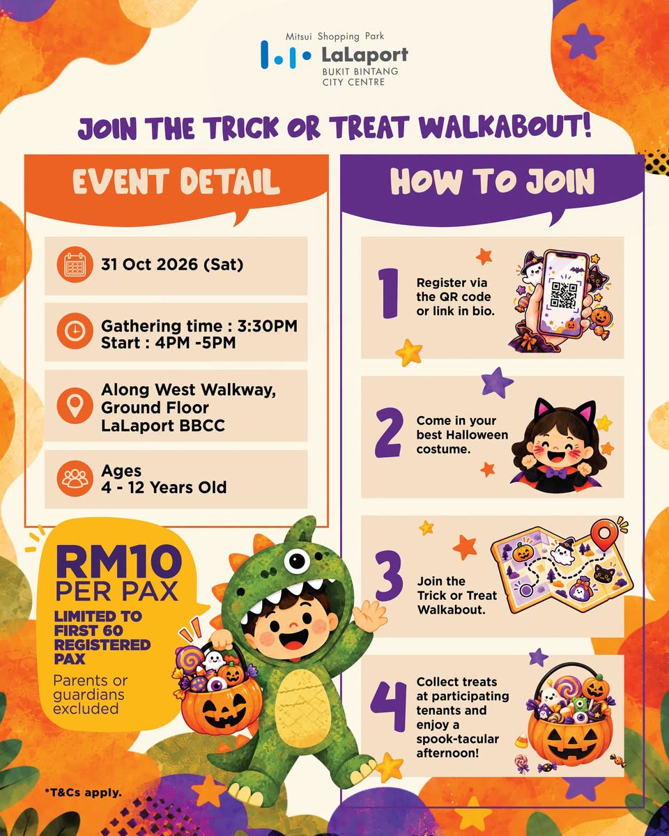 Trick or Treat Walkabout at LaLaport BBCC